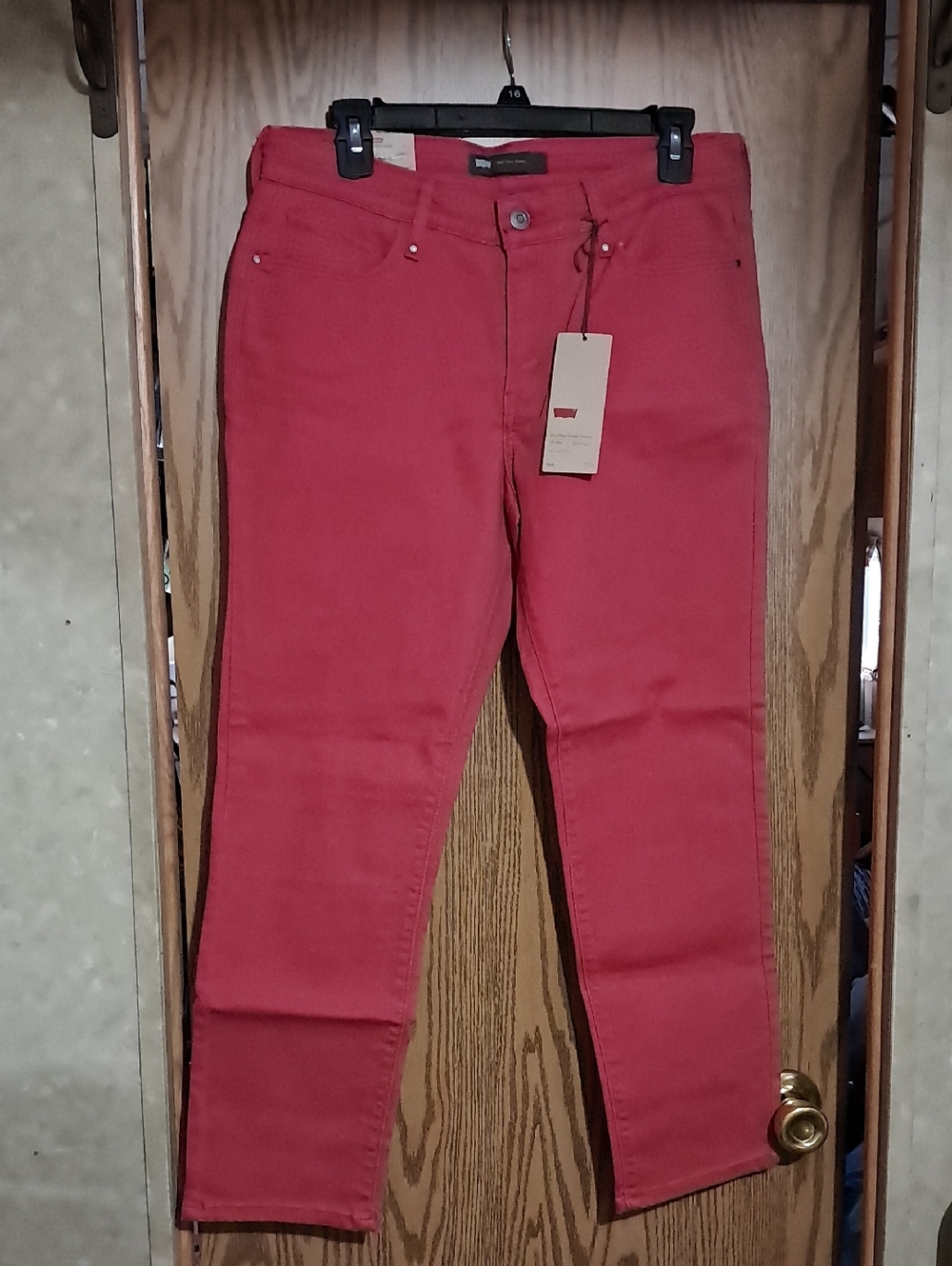 Levi's Women's Red Mid Rise Ankle Skinny Jeans Sz 10